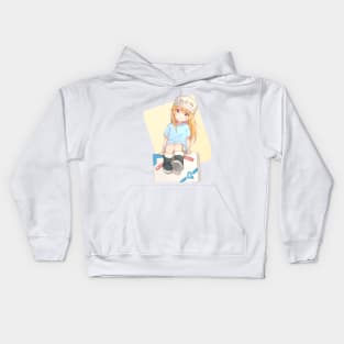 Platelet Cells at Work Kids Hoodie